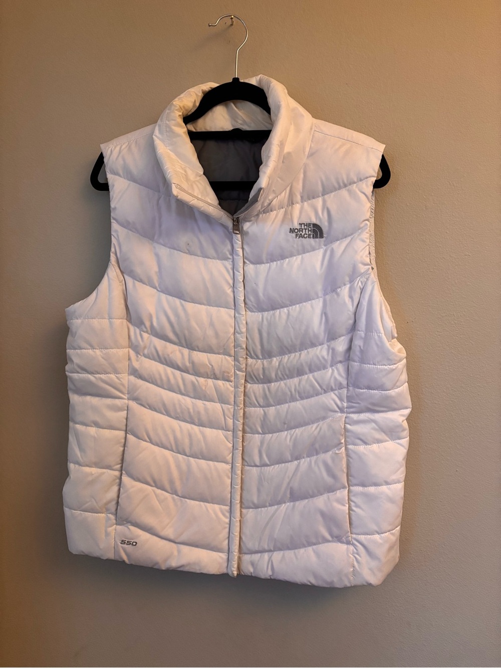 The North Face Women’s White Quilted Down Vest